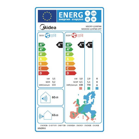 Midea Oasis Plus+ 3,5 kW klimatska naprava